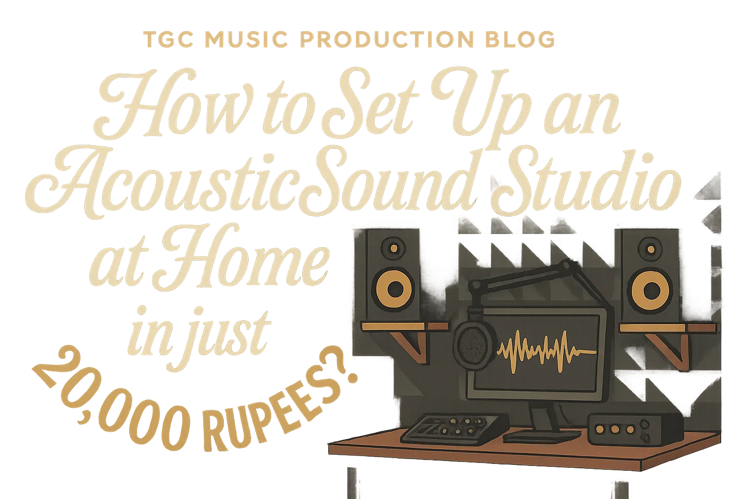 How to Setup an Acoustic Sound Studio at Home in just 20,000 Rupees?